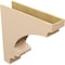Ekena Millwork 9"W x 36"D x 36"H Thin Diane Rough Cedar Woodgrain TimberThane Corbel, Primed Tan CORUR09X36X36DIARCPR - alternate 2
